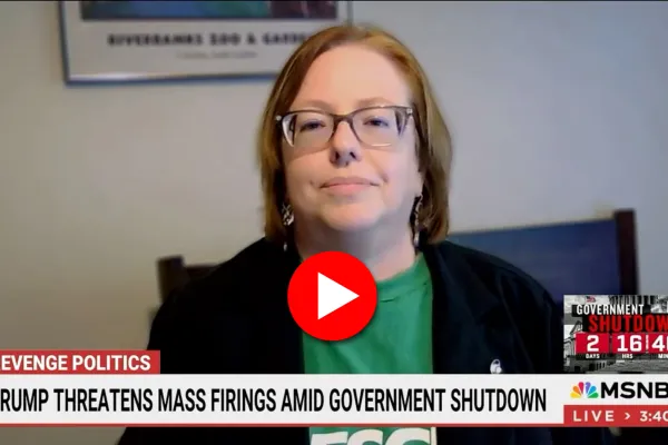Screenshot of AFSCME Local 2027 President Kelly Daly 